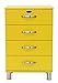 Produktbild Tenzo 5116-002 Malibu - Designer Kommode 92 x 60 x 41 cm, MDF lackiert, gelb