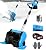 WILIBUT Cordless Snow Shovel, 21V | 12-Inch | 4.5-Ah Battery Powered Snow Blower with LCD Display, Foldable Electric Snow Thrower, 20ft Throwing Distance (2 Battery & Quick Charger Included)