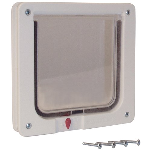 Cat Flap Door with 4 Way Lock Pet Door