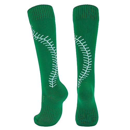 Durio Girls Softball Socks Women Compression Socks for Women Knee High Socks with Stitches for Baseball Soccer Football