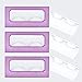NEW-Empty Lash Boxes for Wholesale- 100 Pcs - 50 Trays/50 Empty Eyelashes Box Packaging- Soft Paper Lash Box Holographic Design for 25MM 3D Mink Strip Lashes (Purple/Lavender)