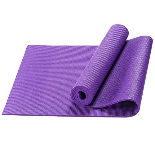 Image of Yoga Mats For Women and Men Exercise For Home Workout Gym Anti Slip EVA Material Yoga Mat 4Mm For Kids Gym Mats (Purple, 4 mm)