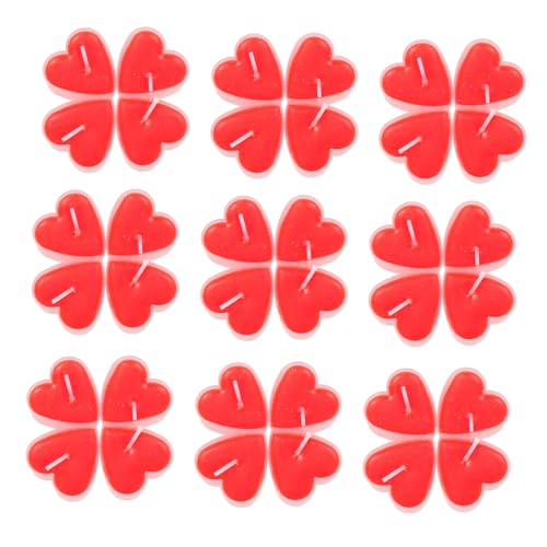 ERINGOGO Heart Shape Tealight Candles 18pcs Scented Love Candles for Wedding Decor