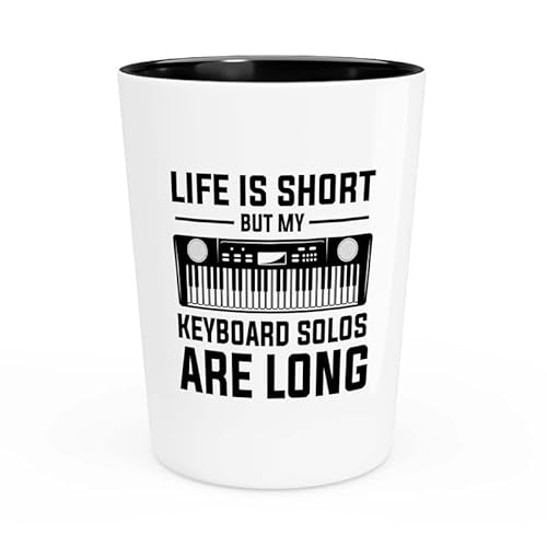 Keyboardist Shot Glass 1.5oz - My keyboard solos are long