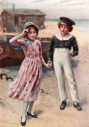 Toile Modern Peinture David et Little Em'ly Harold Copping Affiche Salon Haute Qualité