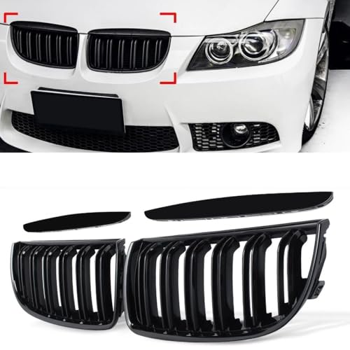 Grilles de rein de remplacement Série 3 E90 E91 calandre de course look urbain