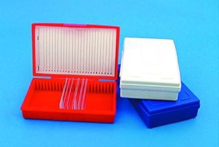 Microscope Slide Box 25 Capacity, White