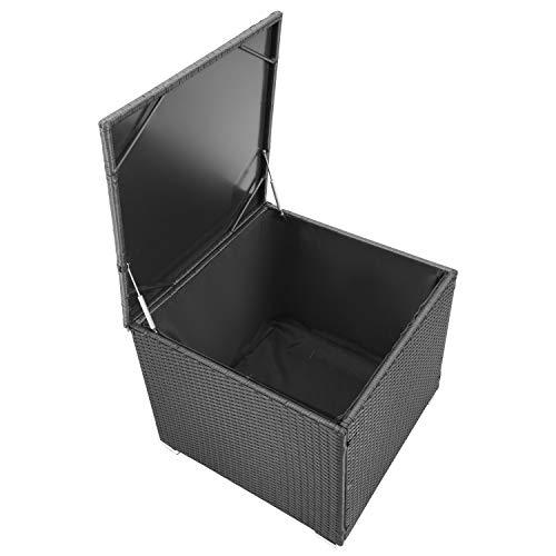 image for PUPZO Outdoor Large Deck Box, 96-Gallon Plastic for Patio Garden Stora