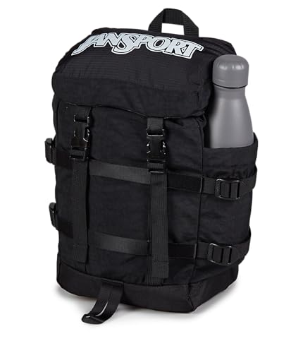 JanSport Mini Skip Pack – Compact Backpack with Main Compartment, Side Water Bottle Pocket, and Zippered Accessory Pocket, Black - image 3