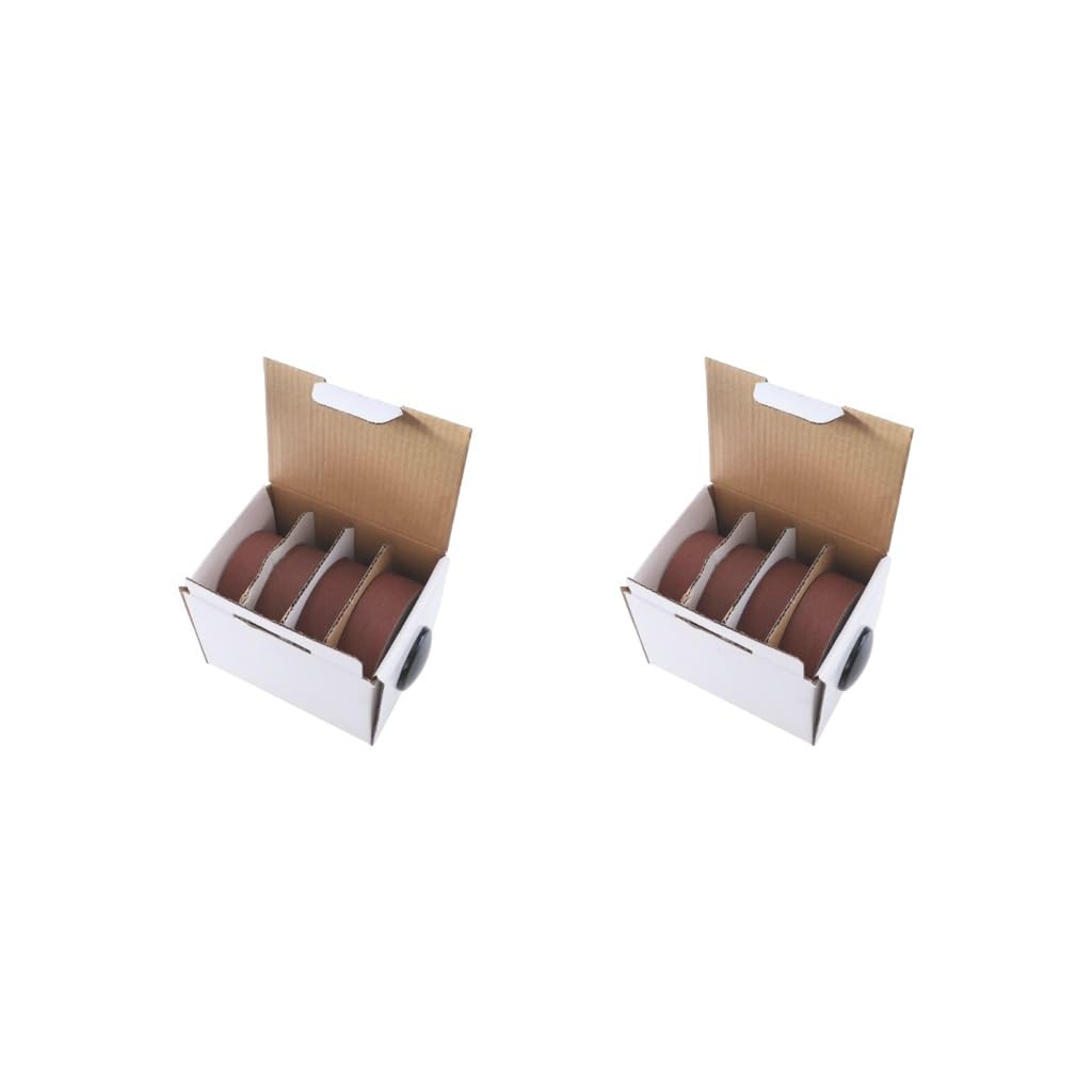 Set di 2 rotoli di carta vetrata per falegnami, grana 150, 240, 320, 400