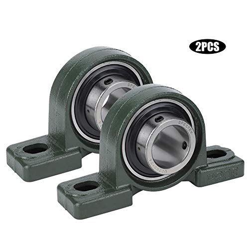 2pcs Self-Aligning Ball Bearing Pillow Block Bearing Mounted Support UCP208-24