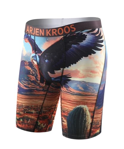 Arjen Kroos Men's Compression Shorts Athletic Workout Running Performance Underwear Long Boxer Briefs