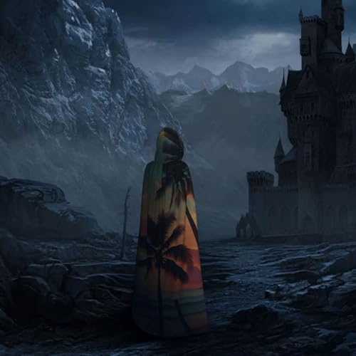 Cape avec capuche palmier résolvant le manque d'originalité pour Halloween