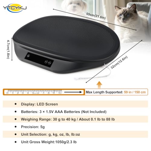 Image of Digital Pet Scale for Accurate Weighing,Baby Scale Kitten Scale,Up to 88lb