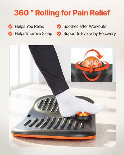 Image of VEVOR Balance Board, Wobble Board Trainer for Adults, Premium Balance Training Equipment Rocker, Compact & Lightweight for Core Workouts, Standing Desk Exercise, Home Gym, Office, Workstation, Black