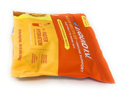Liquid I.V. Hydration Multiplier Plus Immune Support, Mango Passionfruit (26 Ct)