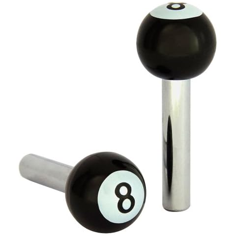 AUTOSTYLE DoorPins 8-Ball Black 2pcs Cover
