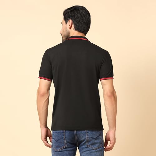 Image of INKKR Men's Collared Neck Stylish Half T-Shirt