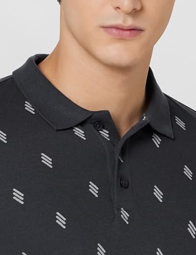 Image of United Colors of Benetton Men Cotton Solid Regular Fit Polo Shirt