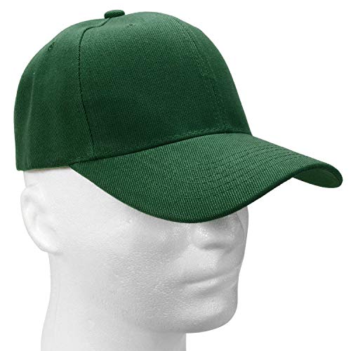 falari baseball dad cap adjustable size for running workouts and outdoor activities, 1pc hunter green, one size, 63-G001-11-HunterGN