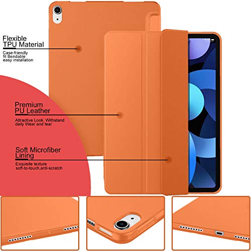 Image of DuraSafe iPad 10.9 inch 10th Generation 2022 TPU Cover A2696 A2777 MPQ13HN /A MPQ33HN /A MPQ03HN /A MPQ23HN /A A2757 MPQ93HN /A MPQC3HN /A MPQ83HN /A MPQA3HN /A MQ6K3HN /A MQ6L3HN /A - Orange
