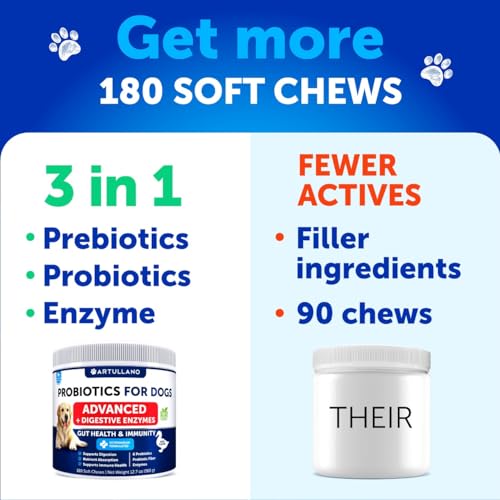 Probiotics-for-Dogs-Support-Gut-Health-Itchy-Skin-Allergies-Immunity-Yeast-Balance-Dog-Probiotics-and-Digestive-Enzymes-with-Prebiotics-Reduce-Diarrhea-Gas-180-Probiotic-Chews-for-Dogs