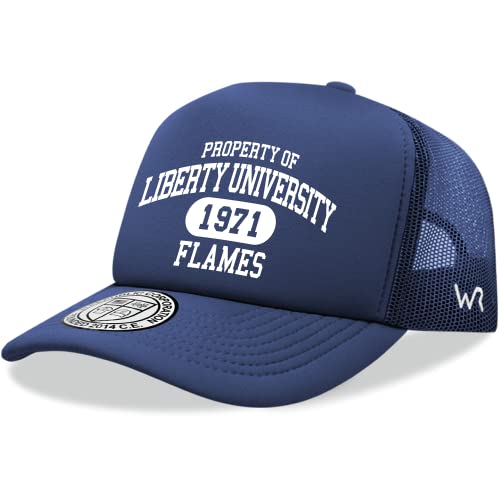 Liberty Flames Property of, College Caps Navy