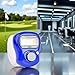 Zhuluck Blue Electronic Finger Counter, Handheld LED Digital Row Counter with Ring for Golf, Hand Tally Counter for Hair Care Users, Track and Field Lap Counters Unisex