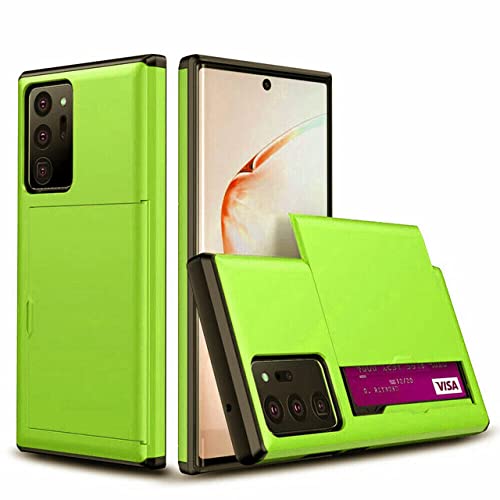 Étui portefeuille pour Samsung S20 vert avec coque double couche