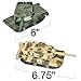 ArtCreativity 6” Long Pull Back Metal Tank Toys, Set of 3, Diecast Military Vehicles, Camouflage Colors, Army Toys for Boys & Girls, Fun Party Favors, Classroom Prizes, Gifts for Kids