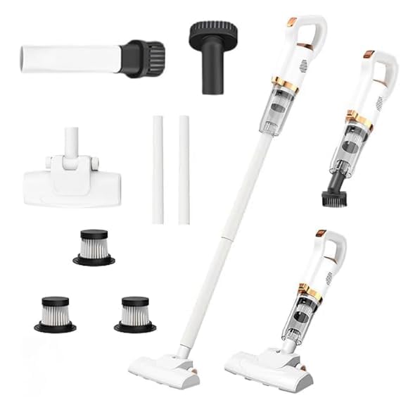 Yaasier Aspiradora sin Cable, 30kPa/550W/40Mins Aspiradora Escoba sin Cable Potente con Tecnología...