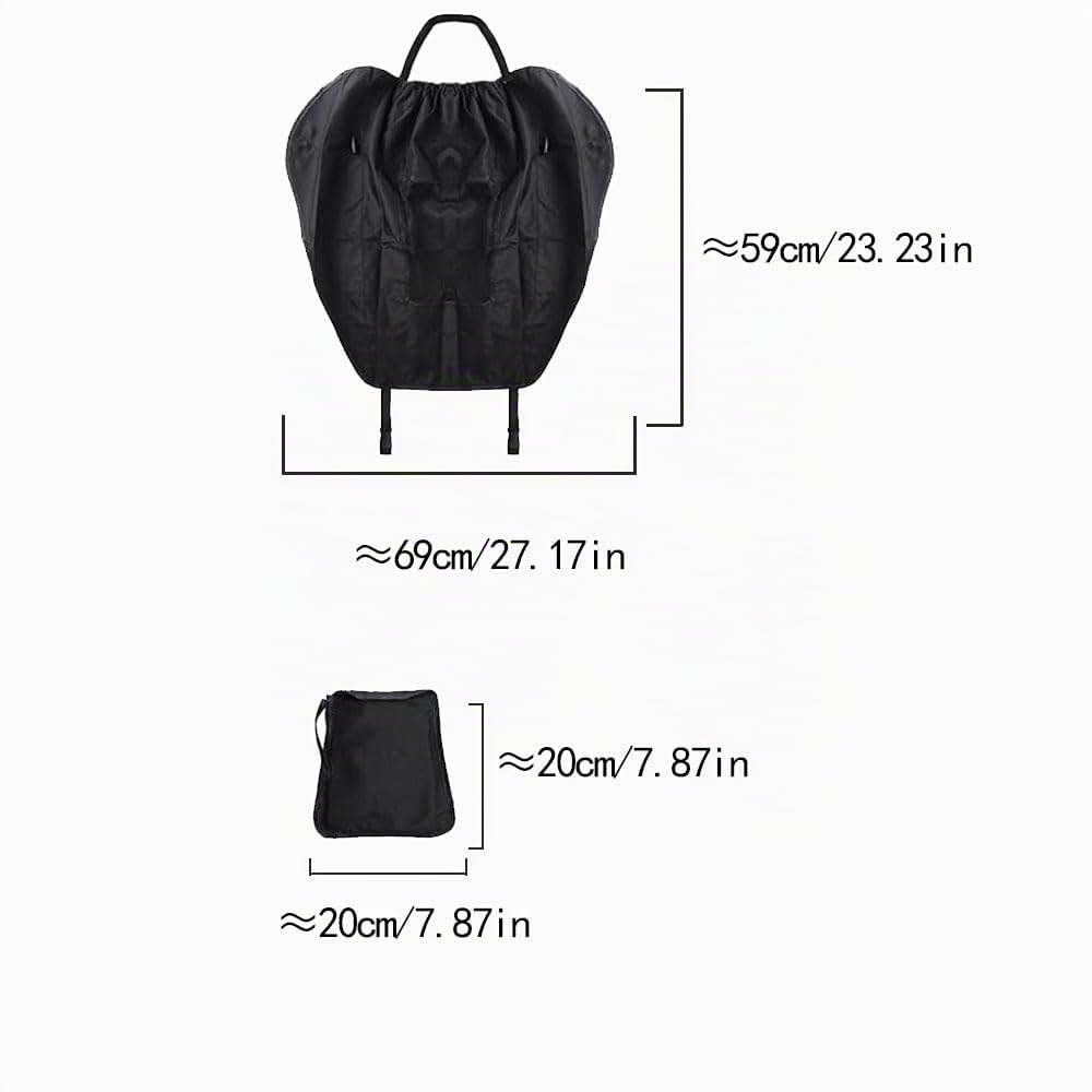 Pare-soleil poussette universelle UV 50+ imperméable avec hublot, noir