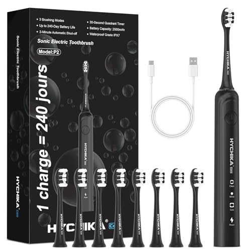 Brosse à dents électrique sonique pour adultes -...