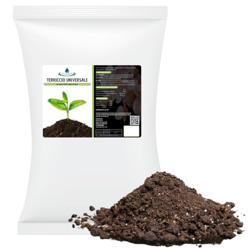 acquaverde | Terriccio Universale 20 Litri, per Piante da Giardino Verdi e Fiorite, da Balcone e Interno | Alta Qualità, Nutriente e Versatile