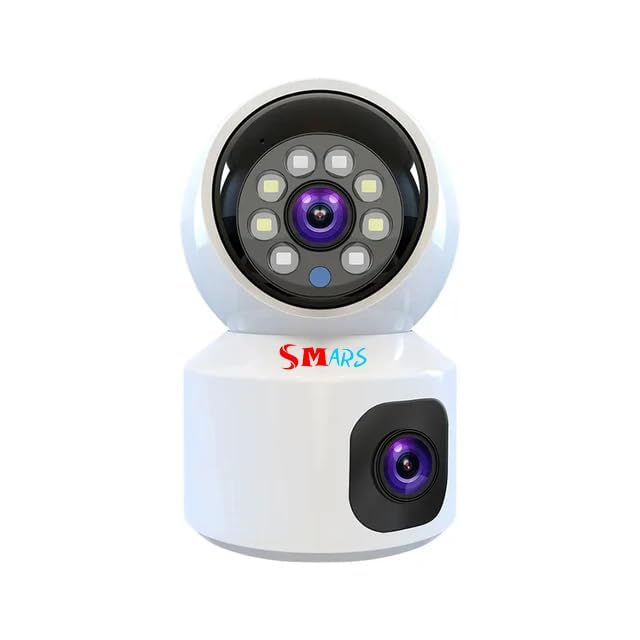 smars 5+5MP Dual Lens WiFi PTZ Security Camera | 360° Pan Tilt IP Surveillance Cam | Color Night Vision | Human Detection | Auto Motion Tracking | Two-Way Audio-image-18