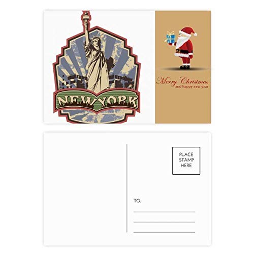 Cartes postales Père Noël Graffiti New York : lot de 20 à offrir
