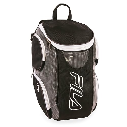 Fila Melhor mochila de tênis com bolso para sapatos, tamanho único, Cinza, One Size, Melhor mochila de tênis com bolso para sapatos