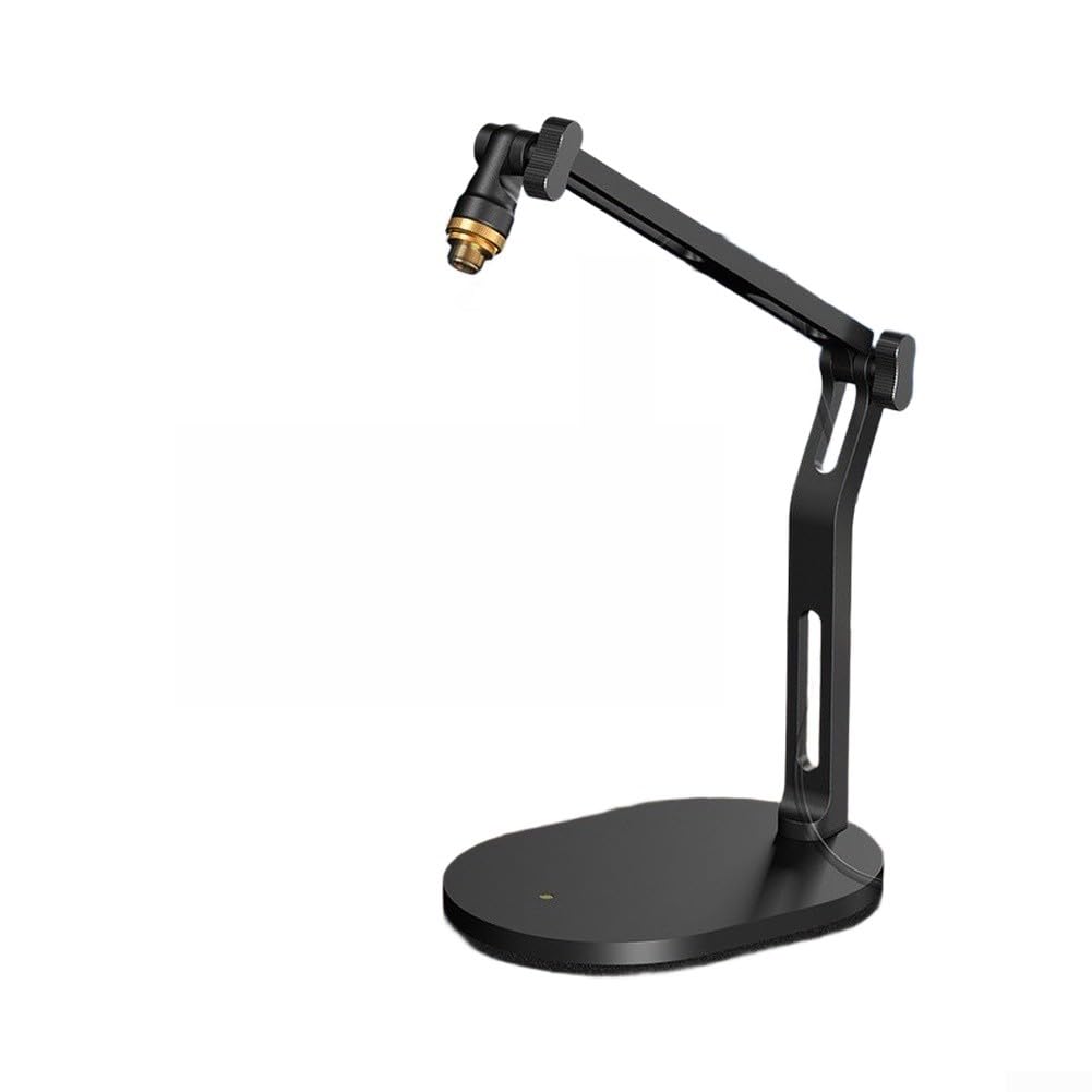 Soporte para micrófono de sobremesa, aleación de aluminio, 50 cm, color