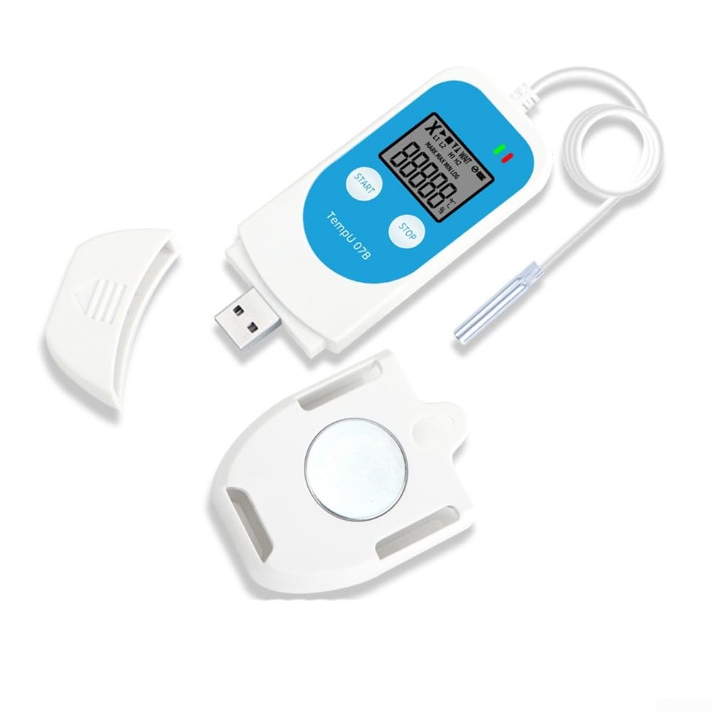 Temperatur- und Feuchtigkeits-Datenlogger, USB-Konnektivität, LCD-Display für Kühlkettentransport und -speicherung