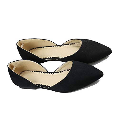 Women's Ballet Flat D'Orsay Comfort Light Pointed Toe Slip On Casual Shoes - Image 3