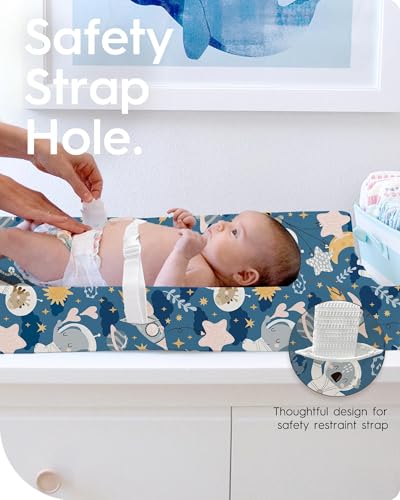 Image of Changing Pad Cover for Girls Boys, TotBasic Premium Soft Boho Changing Table Covers, Stretchy Jersey Changing Table Sheets - Fits All Standard Changing Tables - 2 Pack (Dino Space)