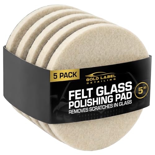 Glass Polishing Pad Discs for Use with Cerium Oxide 5 Pack | 3