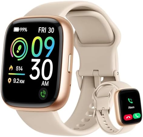 Bettdow SmartWatch Feminino 1.83" Full Touch, Assistente de voz A...