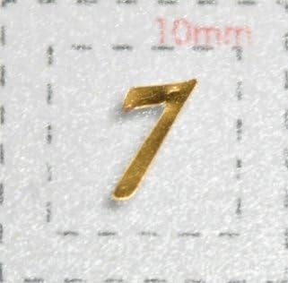 Amazon 数字ネイルシール 1筆記体 7 ゴールド 1シート9枚 Mmilly シール ステッカー 通販