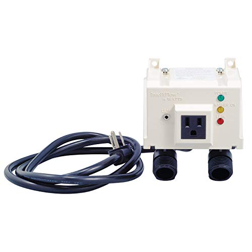 Watts A2C-M1 IntelliFlow Automatic Washing Machine Water Shutoff Valves with Leak Sensor, White