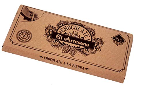 Chocolade op steen (kop) 36% cacao Het ambacht, 150 g tablet. De chocolade naar steen (of kop) brengt ten minste 35% cacao en heeft een bittere en zachte touch.