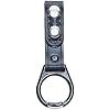 Aker Leather A551M Side Handle Baton Ring Strap, Leather Duty Belt with Chrome Snaps & Baton Ring, Fits Side Handle Batons, Snaps onto Belts up to 2.25 Inches, Secure Law Enforcement, Made in USA