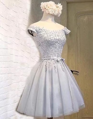 Asulla Short Prom Dresses Homecoming Cocktail Dresses Lace Appliques Bridesmaid Dresses for Wedding3