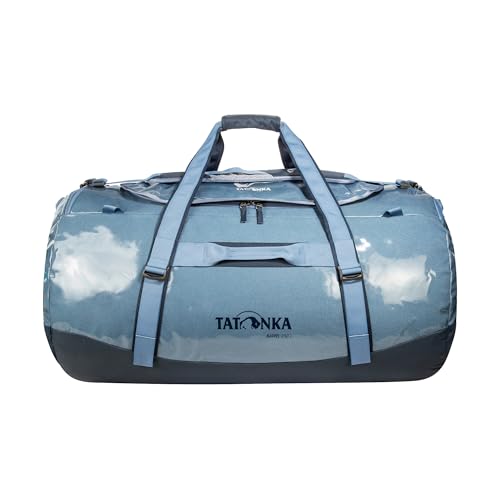 Image of Tatonka Barrel - Wasserfeste Reisetasche mit Rucksackfunktion, grosser Offnung, gepolstertem Boden und abschliessbarem Reissverschluss, Elemental Blue, 130 Liter, Durable travel bag with stowable