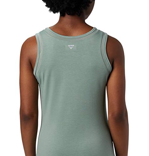 Columbia Vestido longo feminino de malha de água folgada, líquen claro, médio